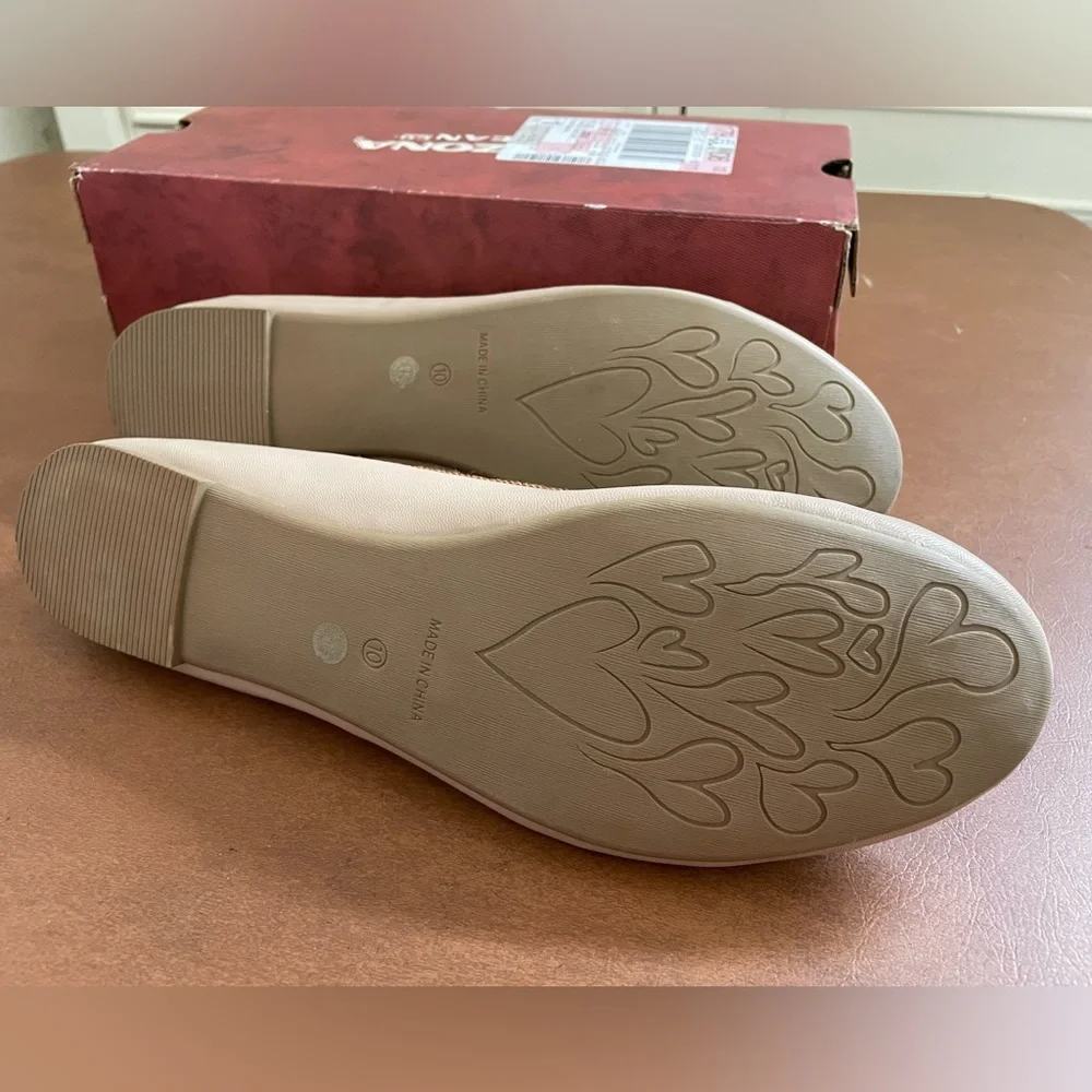 Arizona Jean Company Aiden NWT 🎉Host Pick!🎉 flats shoes size 10 in natural - Picture 7 of 8